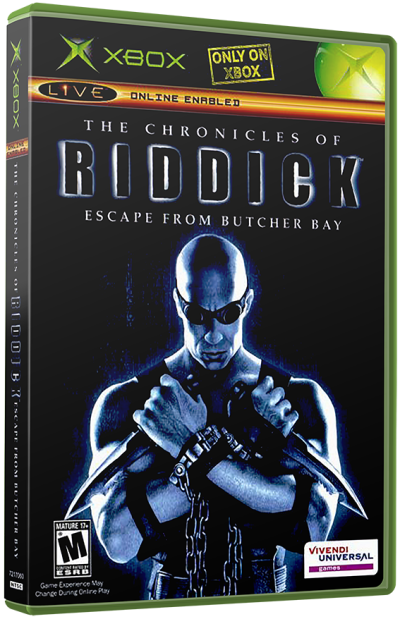 Chronicles of Riddick, The - Escape from Butcher Bay (USA)3D boxes